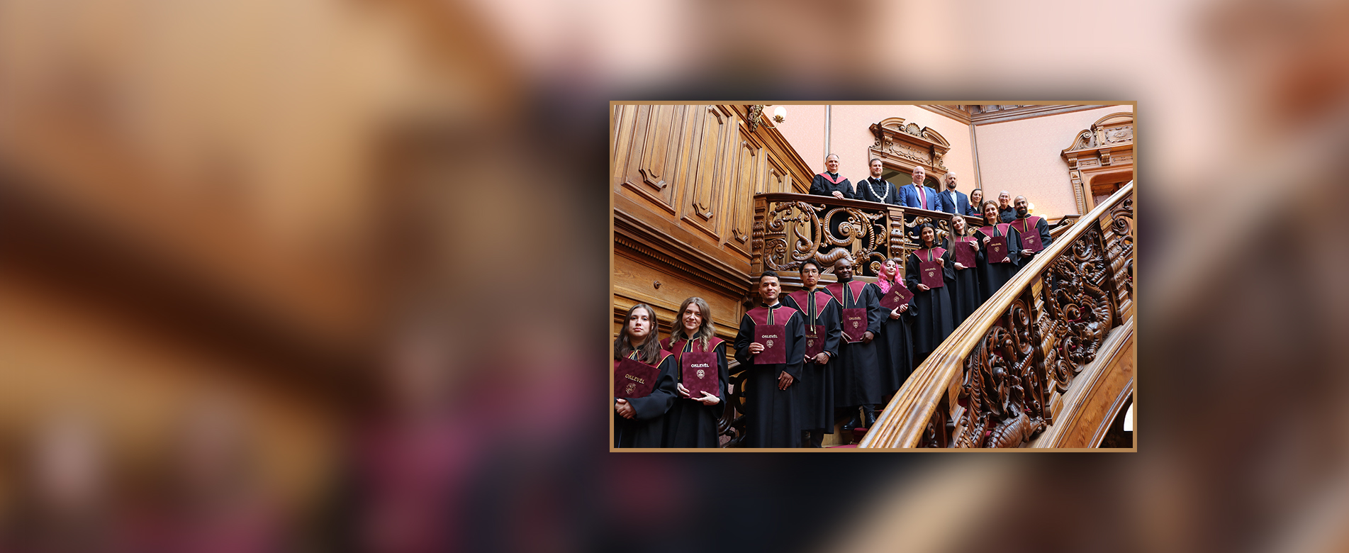 Graduation ceremony for international students at the Faculty of Humanities and Social Sciences