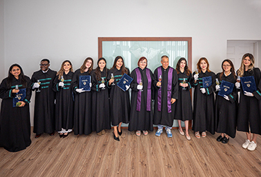 International Students Receive Their Diplomas at the Faculty of Law - group photo