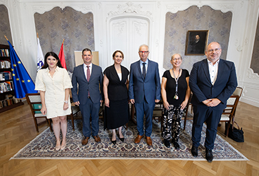 Károli and Khazar University Sign Memorandum of Understanding - group photo